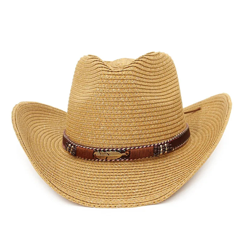 Western Cowboy Straw Sun Hat