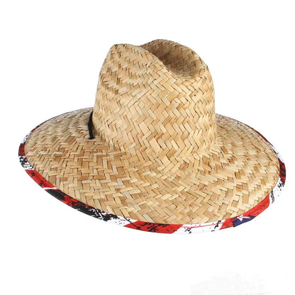 Handmade Wide Brim Lifeguard Straw Safari Hat