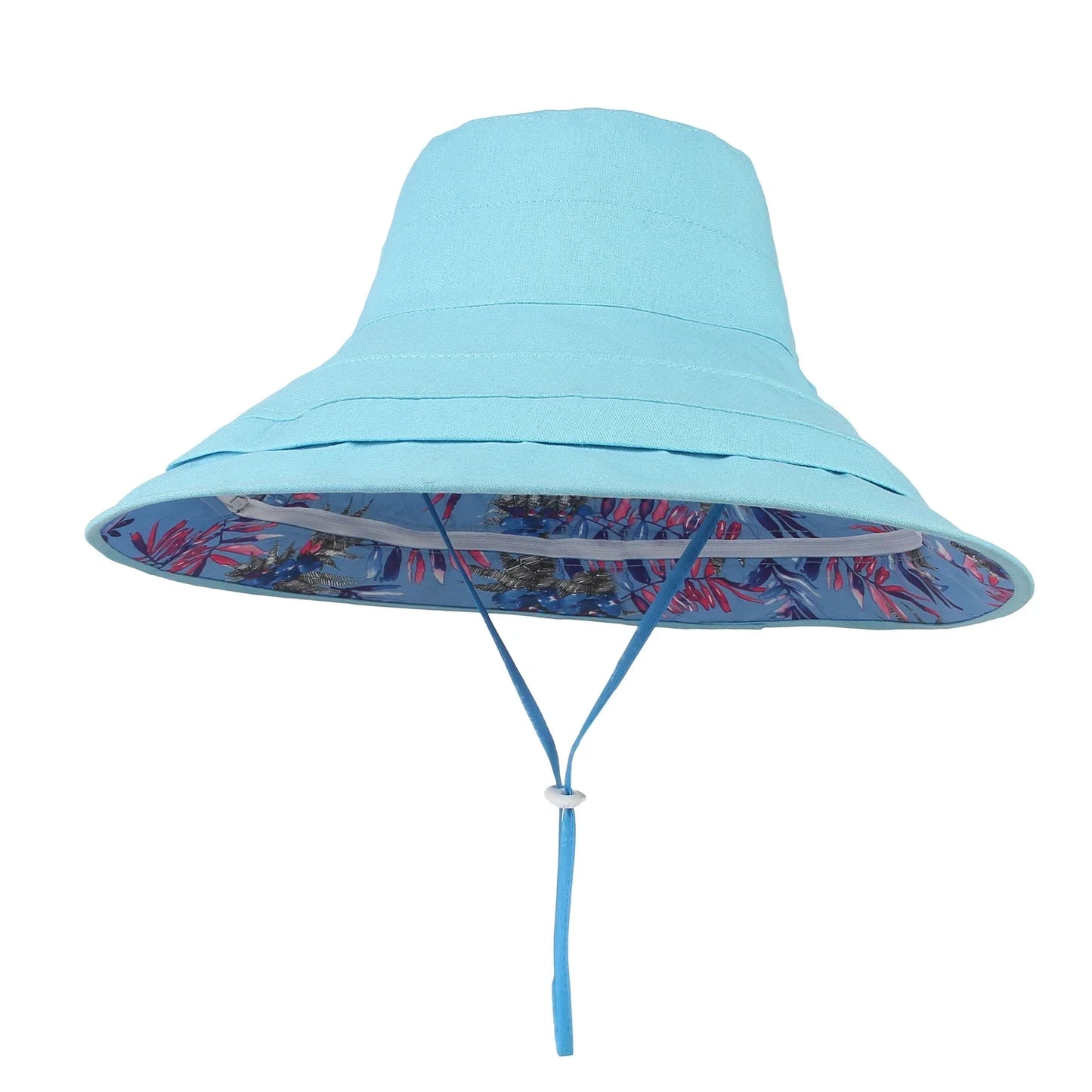 Detachable Large Brim Reversible Bucket Hat