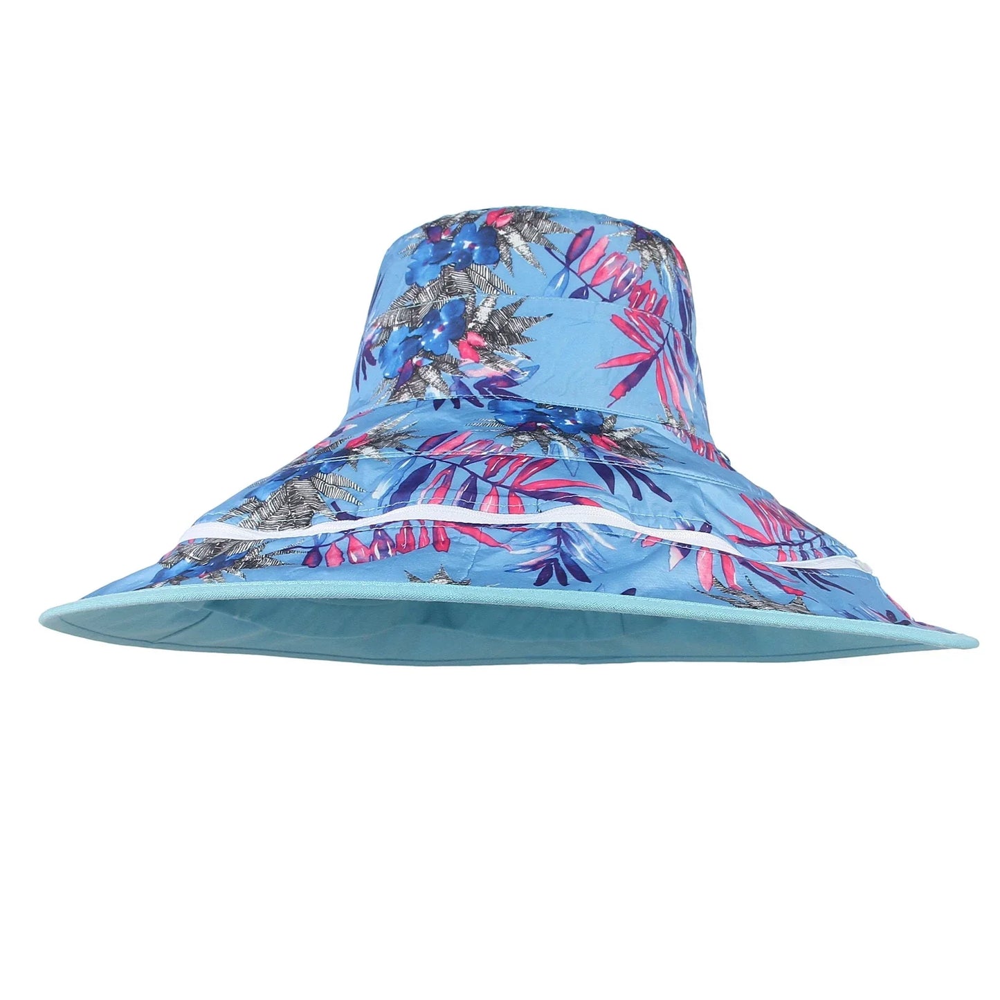 Detachable Large Brim Reversible Bucket Hat