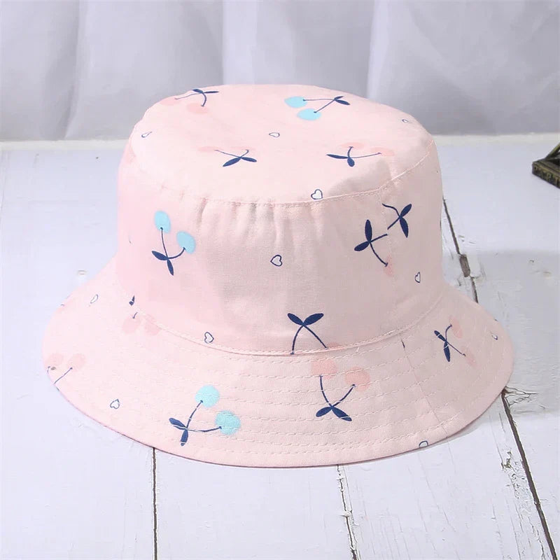 Kids Bucket Cotton Flat Hat