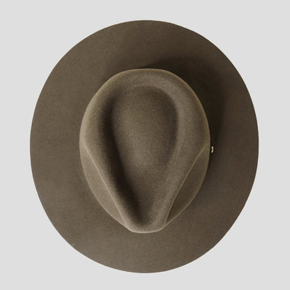 Dapper Men's Felt Fedora Hat__ark Olive