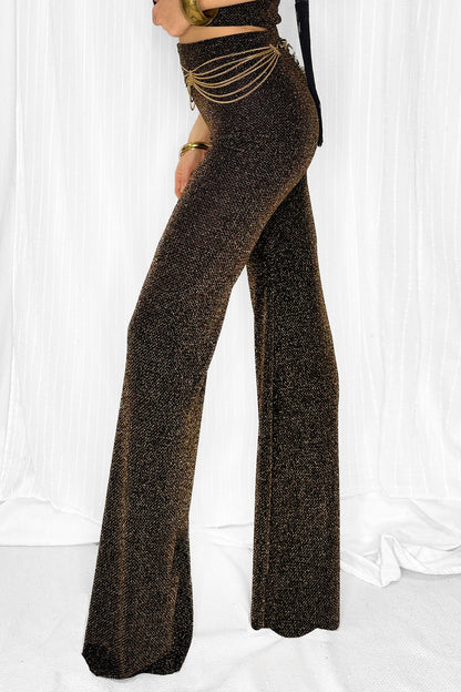 THE HIGH WAIST PANT - GOLD DROP