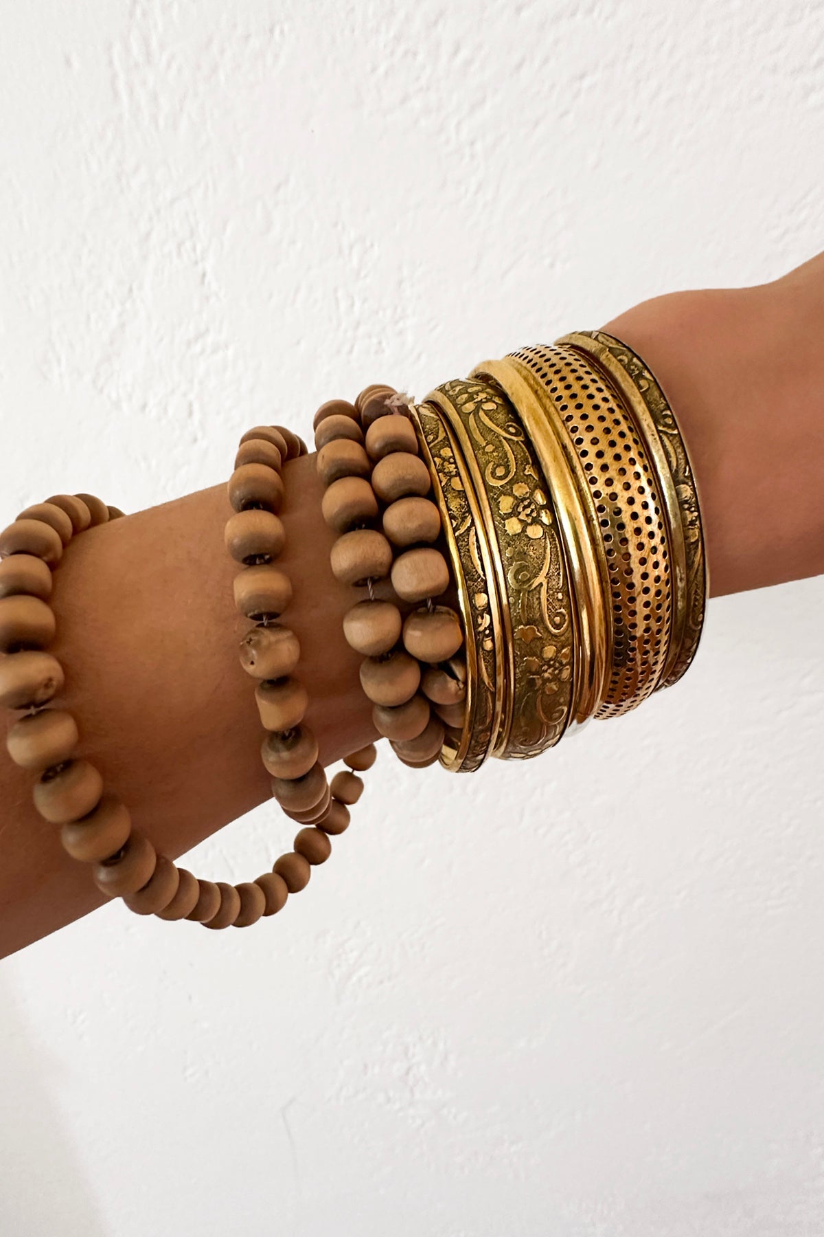 GOLD STACKING BANGLES