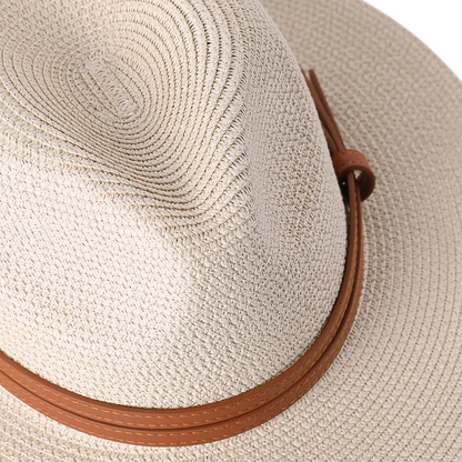 Wide Brim Straw Panama Hat