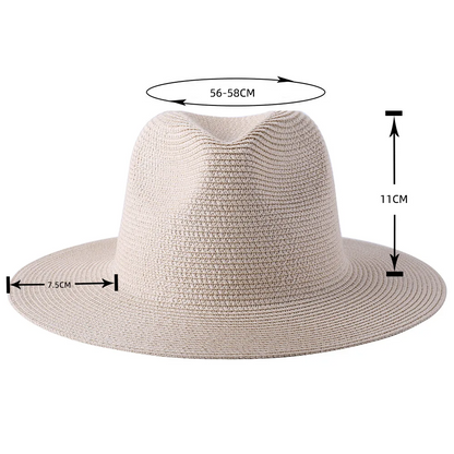 Wide Brim Straw Panama Hat