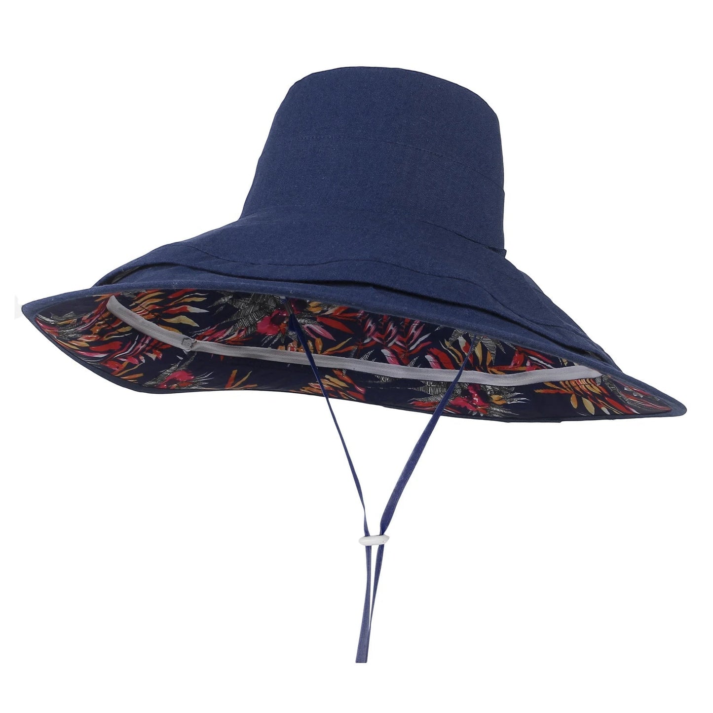 Detachable Large Brim Reversible Bucket Hat