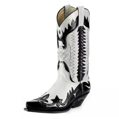 Classic Two-Tone Western Cowboy Boots