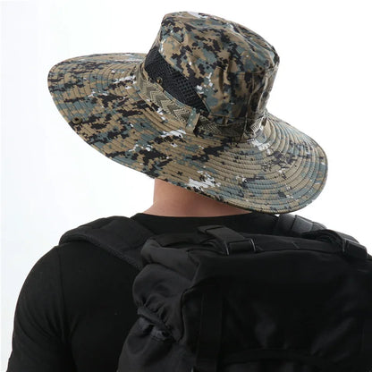 Men and Women Camouflage Large Brim Boonie Hat