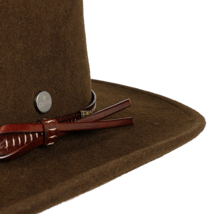 Dapper Gent's Fedora Western Wool Fedora Hat