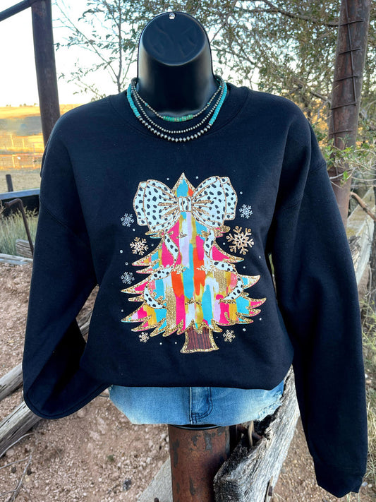 Ribbons & Bows Christmas Tree Sweatshirt