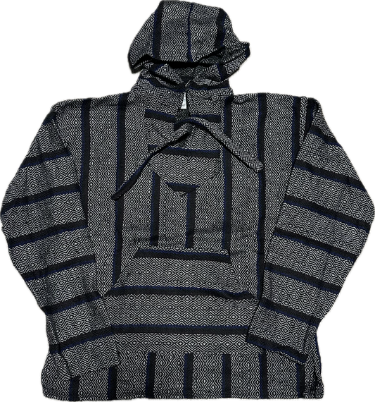 Slate Mexican Drug Rug Baja Hoodie