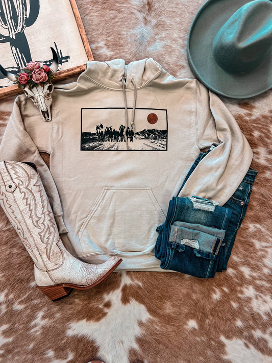 The Wild Horse Desert Hoodie (Cream)