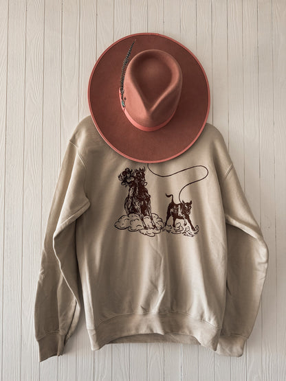 Women's Wild West Print Sweatshirt