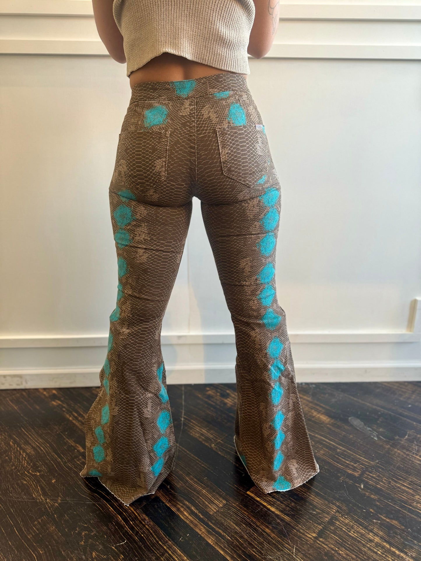 Final Sale _ Sydney Print Bell Jeans