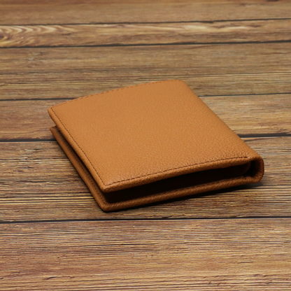 Genuine Leather Men's Bi-Fold Wallet