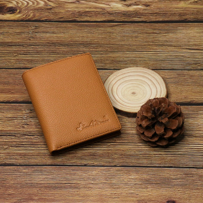 Genuine Leather Men's Bi-Fold Wallet