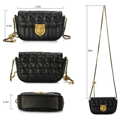 MC-1001 Milan Chiva Fashion Quilted Crossbody Bag