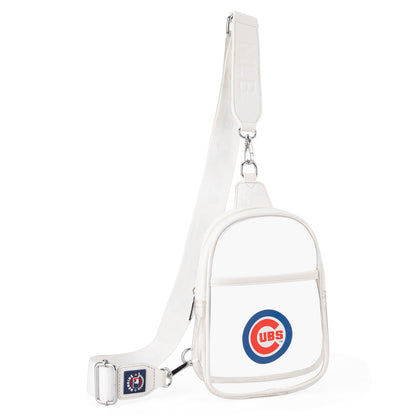 MLB-CB30-001  MLB Chicago Cubs Clear Mini Sling Stadium Bag