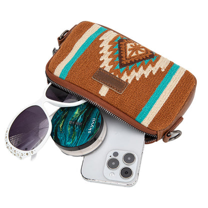 Wrangler Aztec Knitted Mini Crossbody