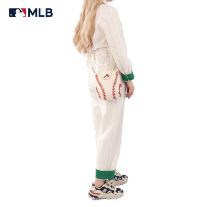 MLB Atlanta Braves Leather Crossbody Bag