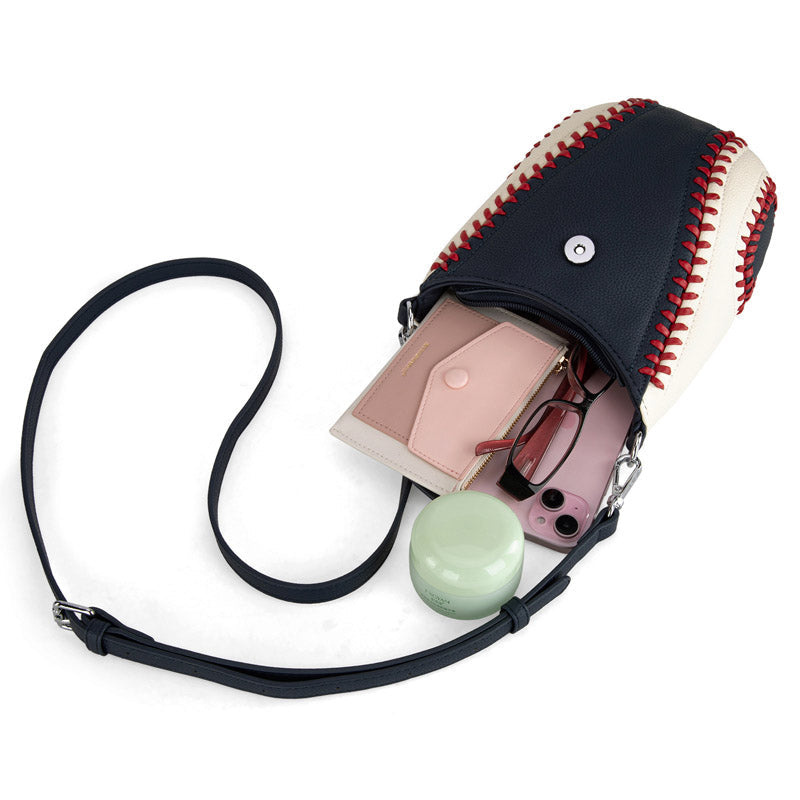 MLB Atlanta Braves Leather Crossbody Bag