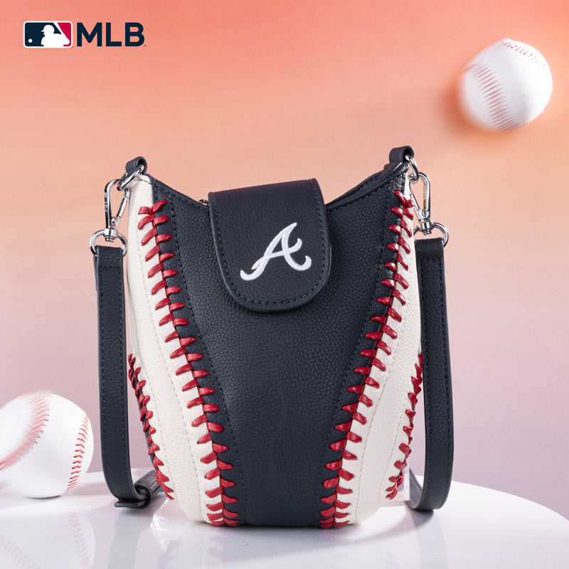 MLB Atlanta Braves Leather Crossbody Bag