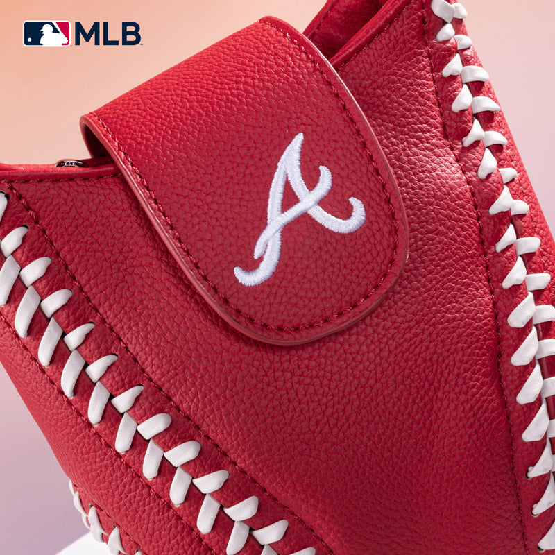 MLB Atlanta Braves Leather Crossbody Bag