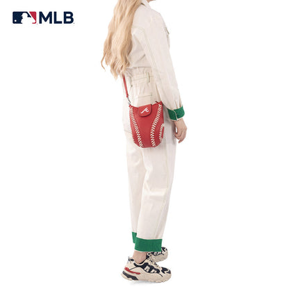 MLB Atlanta Braves Leather Crossbody Bag