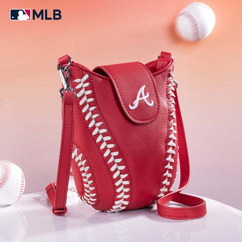 MLB Atlanta Braves Leather Crossbody Bag