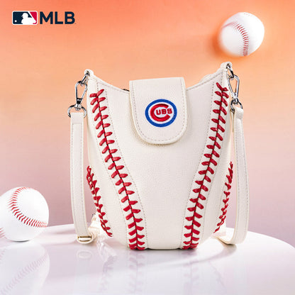 MLB Chicago Cubs Leather Crossbody Bag