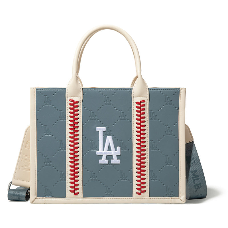 MLB Los Angeles Dodgers Leather Stitched Crossbody Bag-Jean