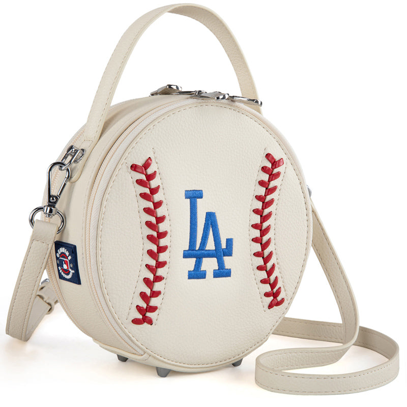 MLB Los Angeles Dodgers Leather Circle Crossbody Bag