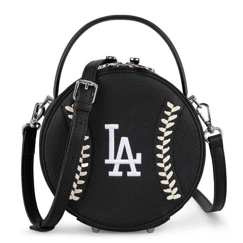 MLB Los Angeles Dodgers Leather Circle Crossbody Bag