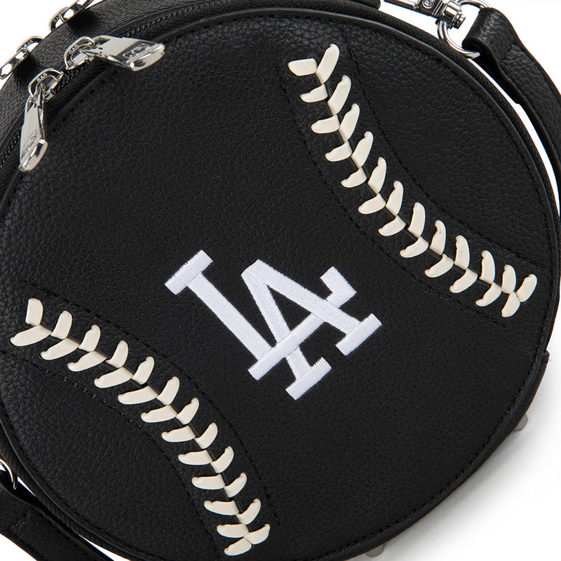 MLB Los Angeles Dodgers Leather Circle Crossbody Bag