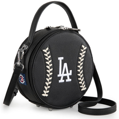 MLB Los Angeles Dodgers Leather Circle Crossbody Bag