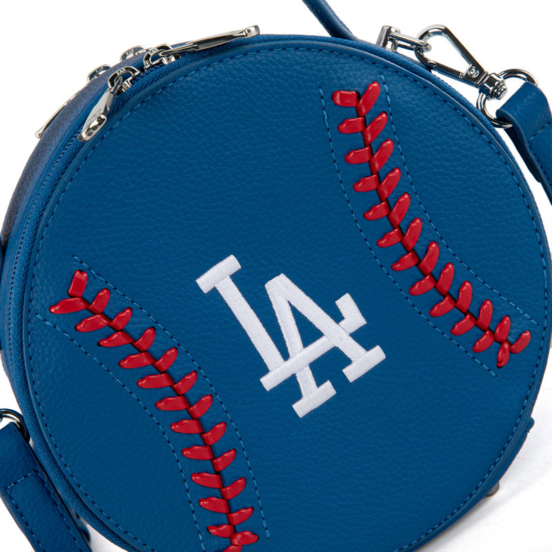 MLB Los Angeles Dodgers Leather Circle Crossbody Bag