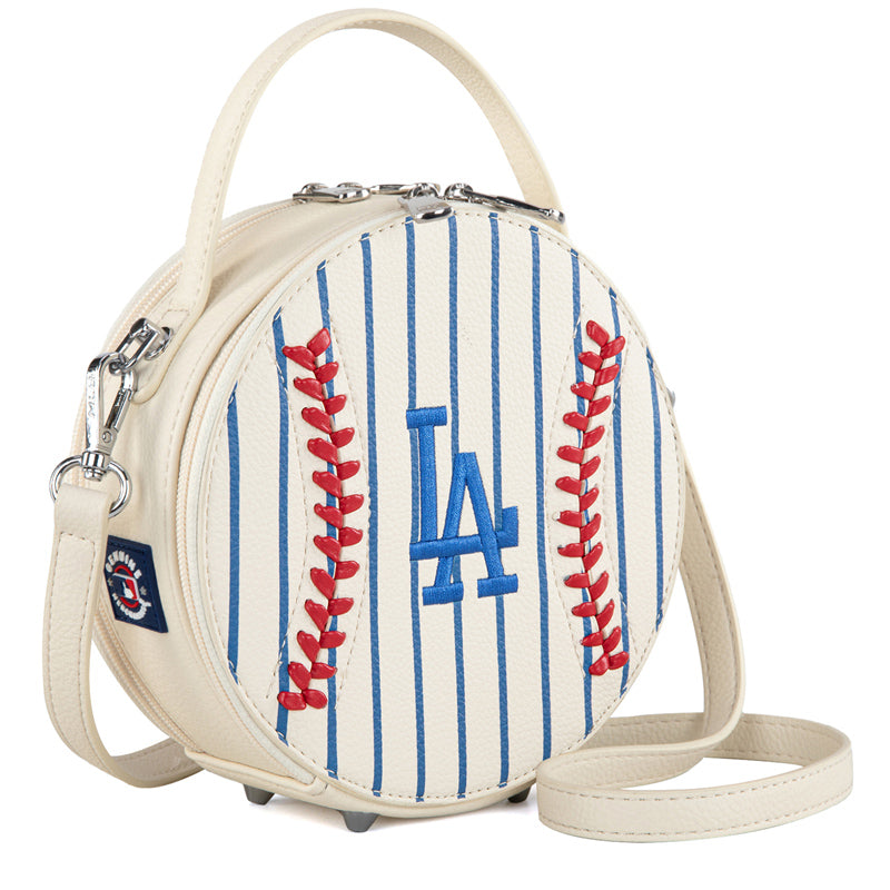 MLB Los Angeles Dodgers Leather Circle Crossbody Bag