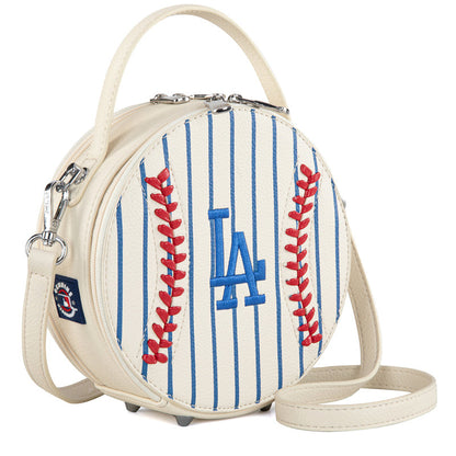 MLB Los Angeles Dodgers Leather Circle Crossbody Bag