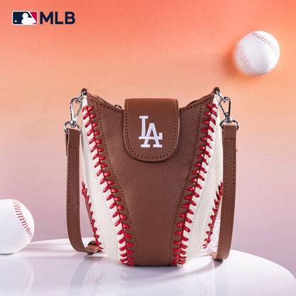 MLB Los Angeles Dodgers Leather Crossbody Bag