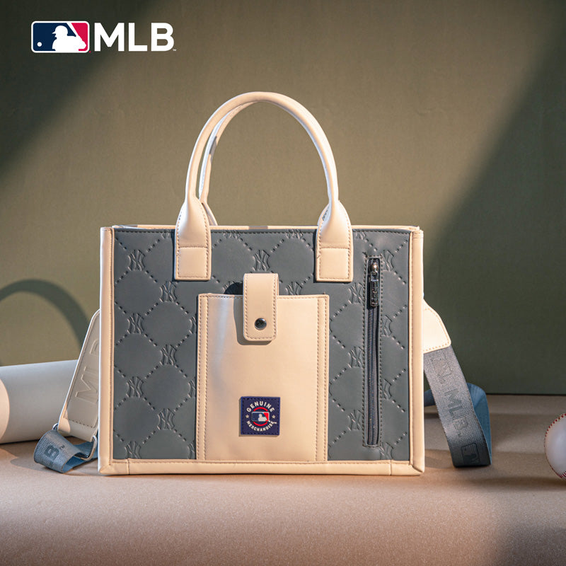 MLB New York Yankees Leather Stitched Crossbody Bag-Jean