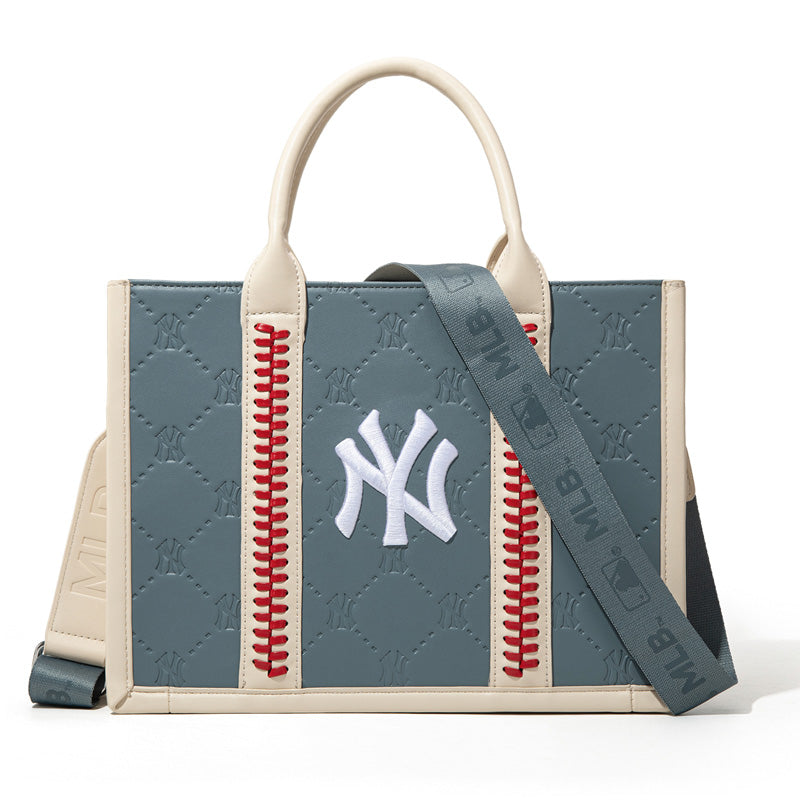 MLB New York Yankees Leather Stitched Crossbody Bag-Jean