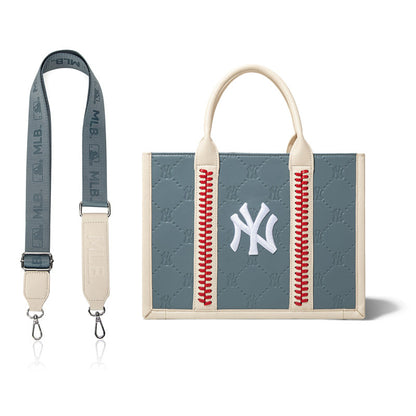 MLB New York Yankees Leather Stitched Crossbody Bag-Jean