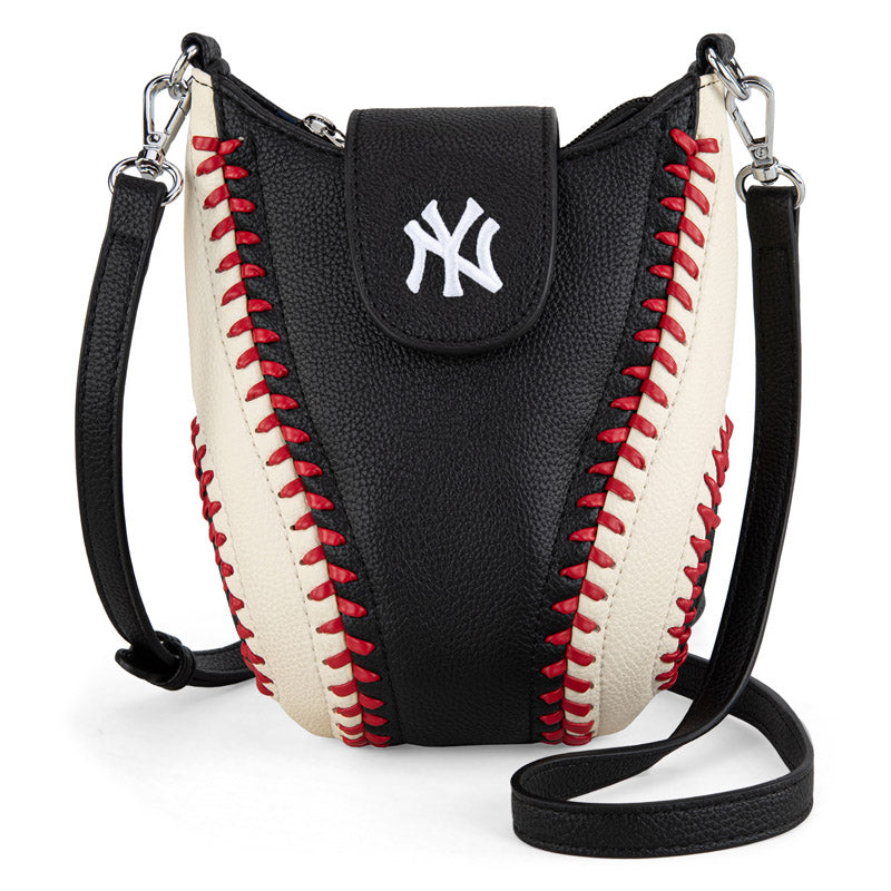 MLB New York Yankees Leather Crossbody Bag