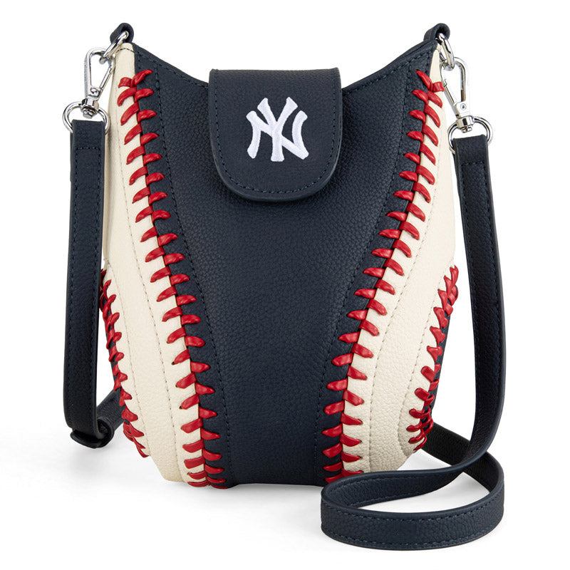 MLB New York Yankees Leather Crossbody Bag