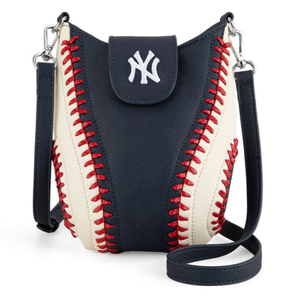 MLB New York Yankees Leather Crossbody Bag