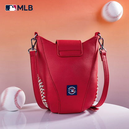 MLB New York Yankees Leather Crossbody Bag