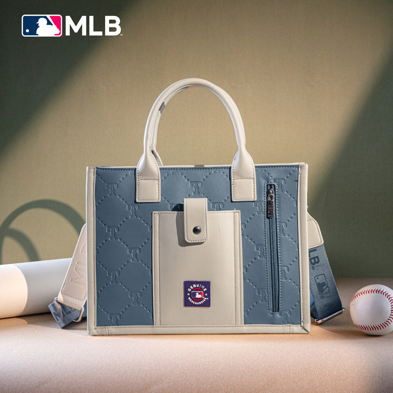 MLB Texas Rangers Leather Stitched Crossbody Bag-Jean