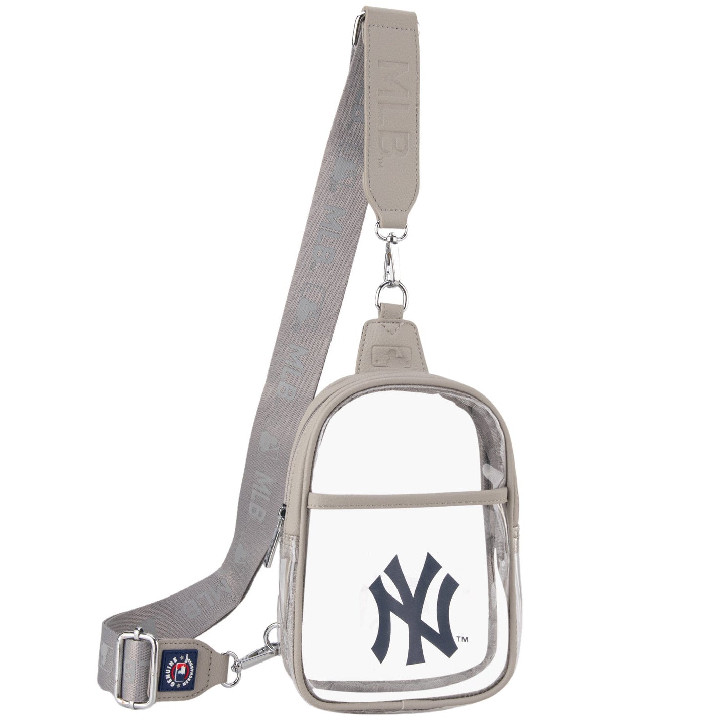 MLB-NY30-001   MLB New York Yankees Clear Mini Sling Stadium Bag