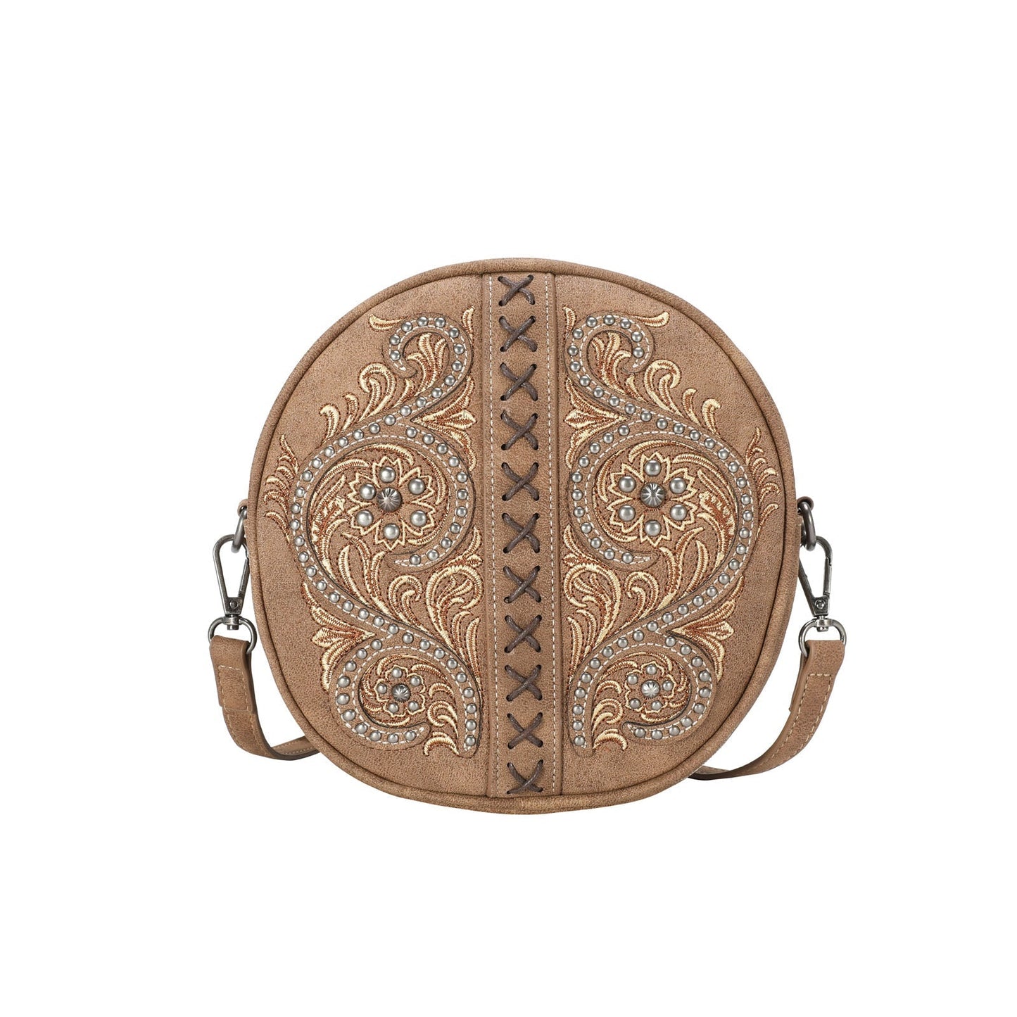 Montana West Floral Embroidered Collection Circle Bag/Crossbody